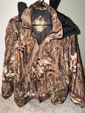 Mossy Oak Rain Tamer Camo Hunting Jacket XL